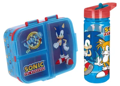 Image de Ensemble repas Sonic : boîte à lunch et gourde