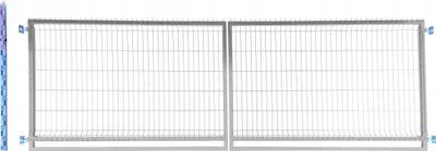 Obrázek produktu pro BRÁNA 130 cm pozinkovaná PANELOVÁ pozinkovaná dvoukřídlá 133 cm