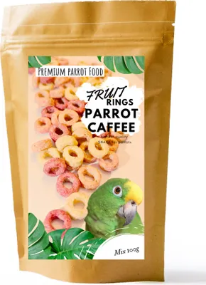 Image de Parrot Caffee - Fruit Rings - Chips de fruits pour tous les perroquets 100 g
