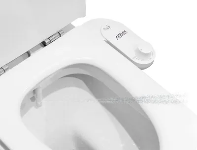 Produktbild von Bidet WC mit Jet Kaltwasser – Schlauchlänge 80 cm – Dusch-WC-Adapter – Wasserstrahl-Sprühkopf – Nicht elektrisch – Einstellbarer Druck – Weiß