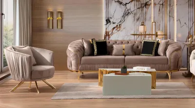 Produktbild von Luxus Sofagarnitur 31 Sitzer Textil Designer Chesterfield Sofa Modern