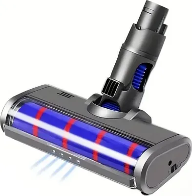 Produktbild von Elektrische Turbobürste / Bodendüse / Softroller mit LED kompatibel mit Dyson V7, V8, V10, V11, V12, V15, SV10, SV12 / mit Softwalzen