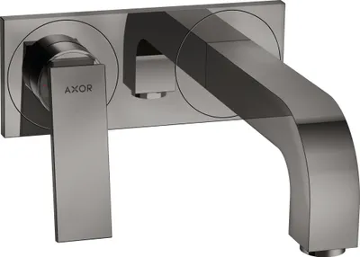 Produktbild von Fertigmontageset AXOR CITTERIO f Unterputz-Einhebel-Waschtischmischer H Hebelgriff polished black chrome