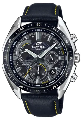 Produktbild von Casio Uhr Edifice Herren Armbanduhr EFR-570BL-1AVUEF Lederarmband