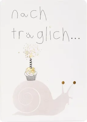 Produktbild von Postkarte "Nachträglich"