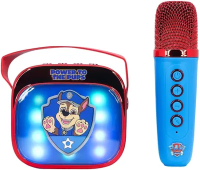Image de Enceinte karaoké Paw Patrol avec microphone LED Popsing - Bluetooth 5.3