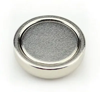 Produktbild von 2 Neodym Flachgreifer Topfmagnete Ø16x5 mm N35 Haftmagnete ohne Gewinde - Haftkraft 9,5 kg / 95 N