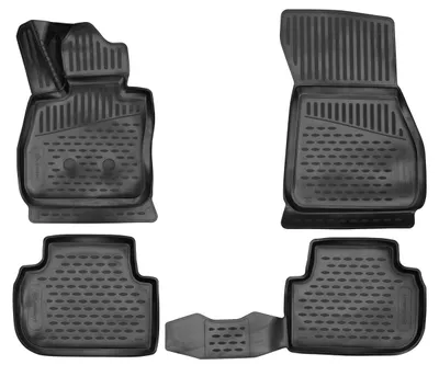 Gummi Fußmatten Set für 1er BMW F40, Bj. 2019-, 4-teilig, schwarz