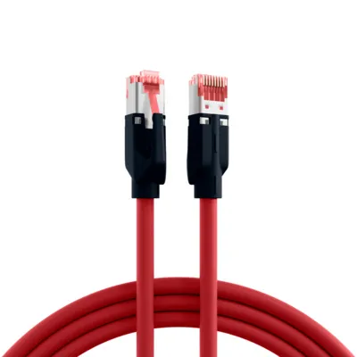 Imagen del producto de Cable de conexión RJ45 Cat.6A S/FTP, marca EFB Elektronik, cable PUR Draka UC900, color rojo, longitud 10 metros. Fabricante: EFB Elektronik (K8048PUI10)