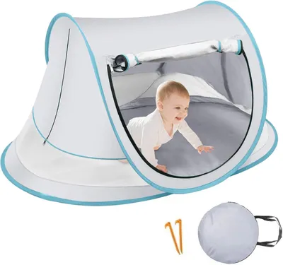 Produktbild von Baby Sonnenschutz-Zelt - Schutz für Babys,Sanddichter Leichter Sonnenschutz Für See Camping Reisen Park Garten
