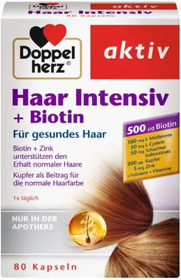 Produktbild von Doppelherz Haar Intensiv + Biotin, 80 St KAP