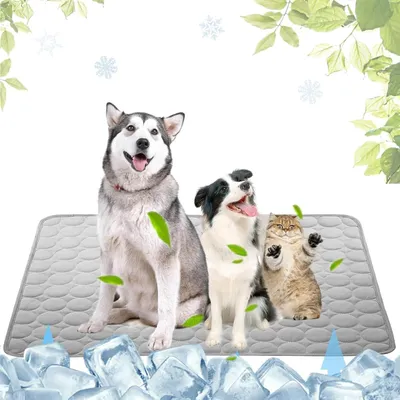 Immagine prodotto di Tappetino refrigerante per cani, auto-raffreddante, dimensioni 70 x 55 cm, ideale per l'uso all'aperto