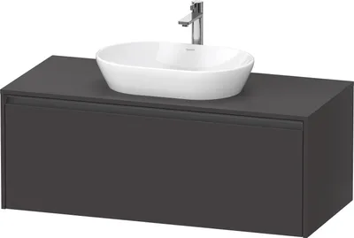 Produktbild von Duravit Ketho.2 Wastafelonderkast 120x55x45,9 cm Supermat Grafiet