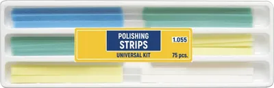 Produktbild von 75 Stück Zahn Schleifpapier – Interdental Polierstreifen, 4mm Breite, Harz für Zahnpolierung
