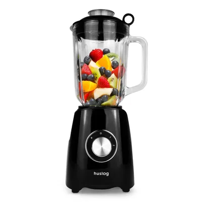 Zdjęcie produktu dla Huslog blender kielichowy 1200 W szklany 1,5 l 6 ostrzy stal nierdzewna funkcja pulsacji