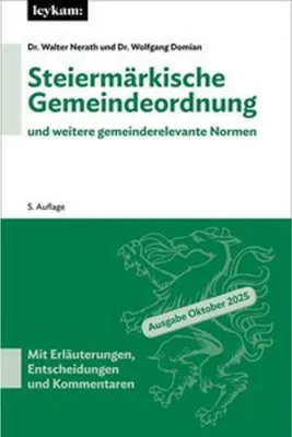 Obrázok produktu pre Steiermärkische Gemeindeordnung