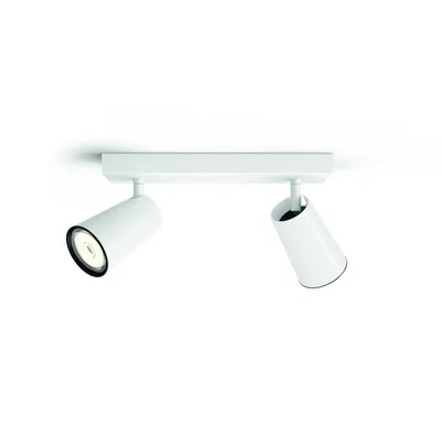 Produktbild von Philips myliving 5057231PN, Surfaced lighting spot, GU10, 2 Glühbirne(n), LED, 220-240, Weiß