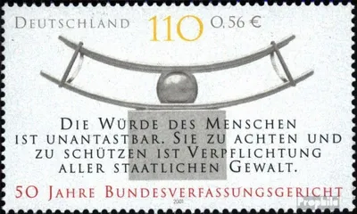 Produktbild von Briefmarken BRD (BR.Deutschland) 2001 Mi 2214 (kompl.Ausg.) postfrisch Bundesverfassungsgericht