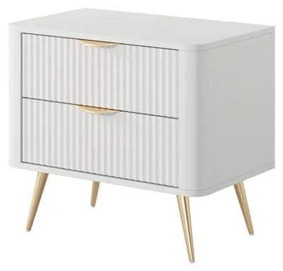 Obrázok produktu pre Nočný stolík: biely, 63,2 x 38 x 55,3 cm