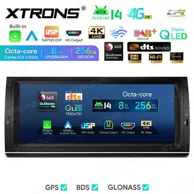 Produktbild von Xtrons IQ1453BH Android Autoradio BMW X5 E53 8/256 GB Navigation DSP 10,25 Zoll