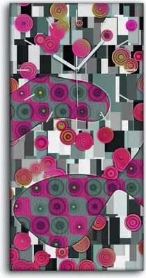 Produktbild von Dekor Leinwand Uhr Wandbilder Kunstdruck 30x60 Wand Kunst Bild abstrakter Stil - weiße Hände
