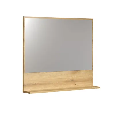 Zdjęcie produktu dla PureBliss lustro do kąpieli 80cm z półką dąb dekor.