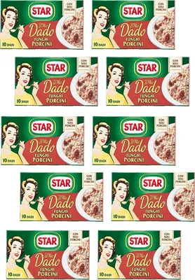 Produktbild von 10x Star dado funghi porcini brodo Steinpilze Suppenwürfel Brühe 10 pz