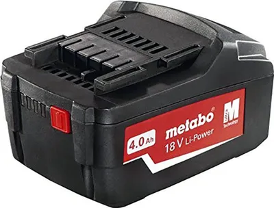 Obrázek produktu pro Akumulátor Metabo Li-Power 18 V 4,0 Ah CAS Li-Ion ( 625591000 ) s indikátorem stavu nabití.