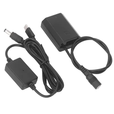 Obrázok produktu pre NP FZ100 atrapa batérie s adaptérom USB-C, step-down pre Sony A9, A7, A6600, A1, FX3, kompatibilný s A9 II, A7R IV, A7S III atď.