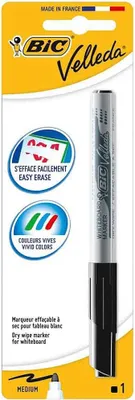 Obrázek produktu pro BIC Velleda, 1 kusů, Černá, Černá, Bílá, Bílá, Plast, 1,4 mm
