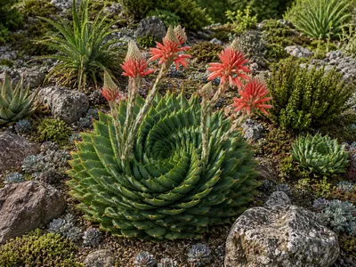 Produktbild von SaatPilot Aloe polyphylla 5 Samen Spiralaloe