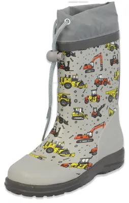 Produktbild von Beck Jungen Baustelle Gummistiefel, Grau, 23 EU