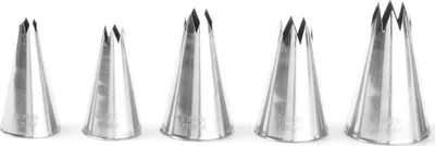 Imagen del producto de HENDI: Boquillas pulverizadoras de acero inoxidable, con dientes, de 6, 8, 10, 12 y 14 mm