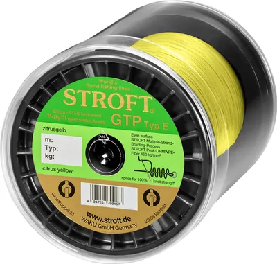 Produktbild von Stroft Schnur GTP Typ E geflochten zitrusgelb 1000m Typ E8 24,00kg