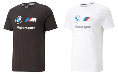 Produktbild von Puma Herren T-Shirt MMS ESS BMW M Motorsport Tee White Black