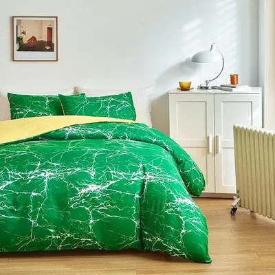 Produktbild von Famanu Bettwäsche Set 135 x 200 cm - Grün, 2-teilig