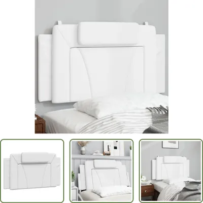 Immagine prodotto di The Living Store Cuscino per testiera bianco 100 cm in ecopelle