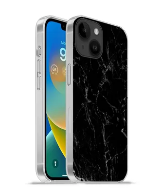 Produktbild von MuchoWow® Handyhülle Schutzhülle Hülle für Apple iPhone 14 - Softcase Marmor - Schwarz - Naturstein Silikon Softcase Handy Hülle - Mobiltelefonhülle