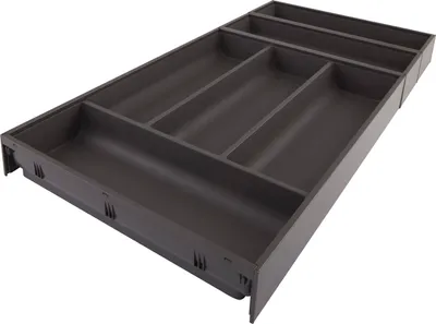 Produktbild von Blum Ambia-Line Besteckkasten 624x300x50, Stahl oriongrau matt
