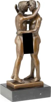 Immagine prodotto di Moritz bronzo figura amorevole coppia uomini altezza 26,5 cm 2,45 kg scultura statua stile antico decorazione storica vintage