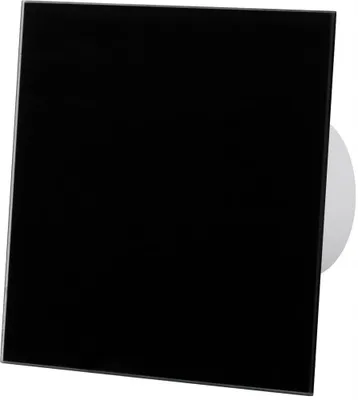 Produktbild von airRoxy Drim Glaslüfter Schwarz mit Feuchtigkeitssensor, Timer Fi 125