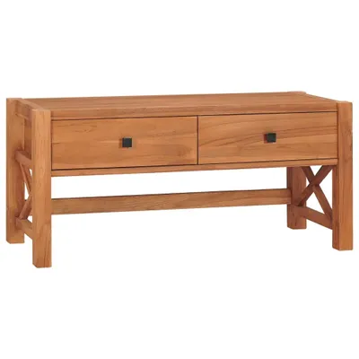Obrázek produktu pro Nízká deska "Haserich" z teakového dřeva v barvě teak. Rozměry (š/v/h) 100x45x40 cm