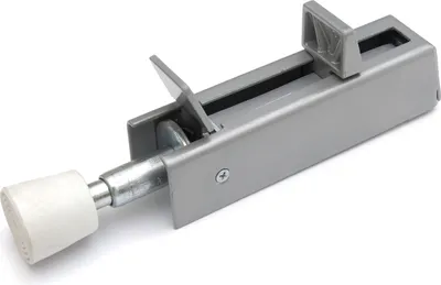 Image de Arrêt de porte avec boulon à pédale Lourd gris argenté 122 x 30 mm - par pièce