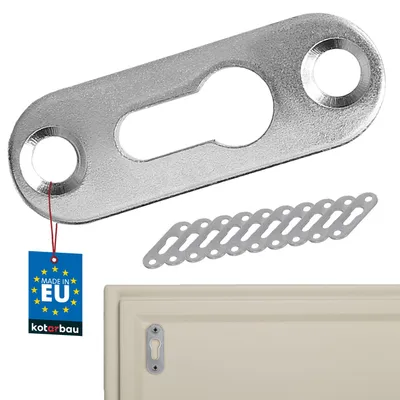 Produktbild von KOTARBAU® Linsenkopfbeschlag 42x14mm Verzinkt 10 Stk. Univer. Bildaufhänger Bilderrahmen Schrankaufhänger 8mm Loch Schnelle Montage Gemäldeaufhänger
