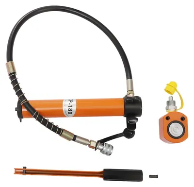 Image de Cric hydraulique, pompe manuelle, haute pression, orange