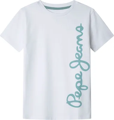 Image de Pepe Jeans Waldo T-shirt manches courtes Blanc 12 ans Garçon Blanc 12 ans