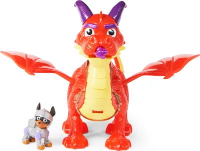 Produktbild von PAW Patrol , Rescue Knights Sparks der Drache Actionfigur mit Spielfigur Claw, Spielzeug geeignet für Kinder ab 3 Jahren, 3 Jahr(e), Mehrfarbig