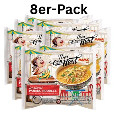 Produktbild von 8er-Pack MAMA Instantnudeln Thai Connext Panang 85g