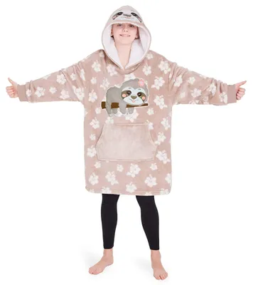 Produktbild von Oversized Fleece Hoodie für Kinder mit Kapuze