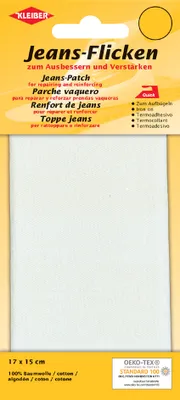 Immagine prodotto di KLEIBER 34202 Toppe da stirare KLEIBER jeans, 170 x 150 mm, bianco